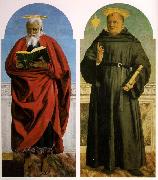 Piero della Francesca Polyptych of Saint Augustine oil on canvas